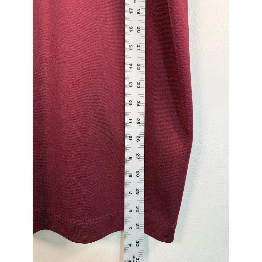 Virginia Tech Nike Polo Shirt Mens XL Maroon NCAA Football Dri-FIT EUC